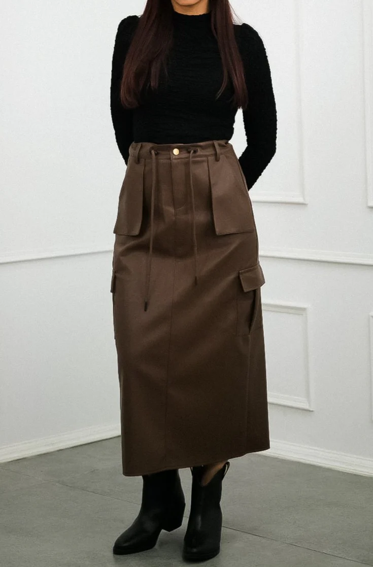 Leather Skirt Women
